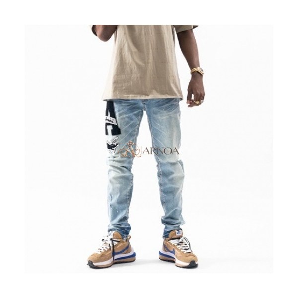 ✨[매장판]Amiri 2021 Mens Trendy Denim Pants - 아미리 2021 남성 트렌디 데님 팬츠 Ami0162x.Size(29 - 40).블루