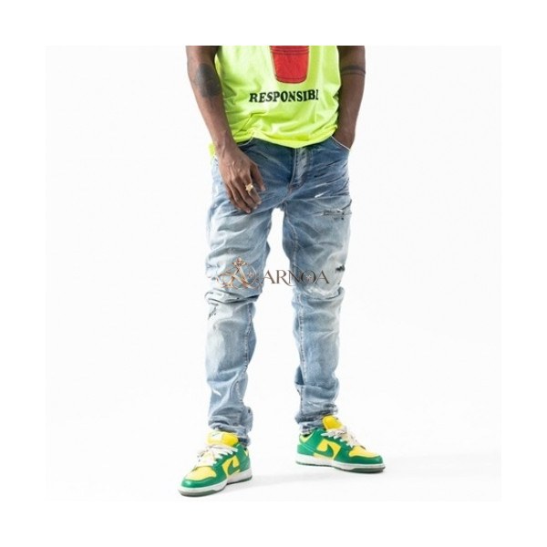 ✨[매장판]Amiri 2021 Mens Trendy Denim Pants - 아미리 2021 남성 트렌디 데님 팬츠 Ami0161x.Size(29 - 40).블루