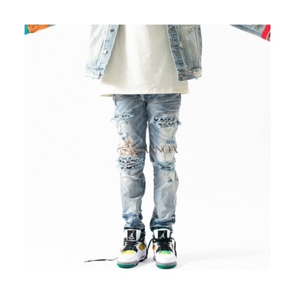 ✨[매장판]Amiri 2021 Mens Trendy Denim Pants - 아미리 2021 남성 트렌디 데님 팬츠 Ami0158x.Size(29 - 40).블루