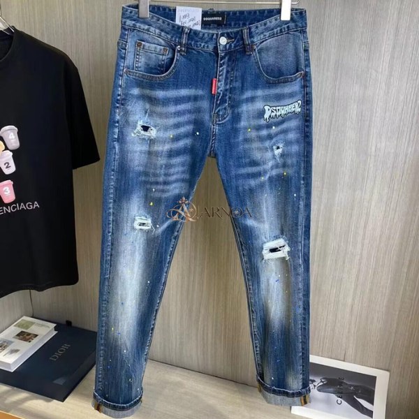 ✨[디스퀘어드]Dsquared2 2024 Mens Casual Denim Jeans - 디스퀘어드2 2024 남성 캐쥬얼 데님 청바지 Dsq0054x.Size(28 - 38).블루