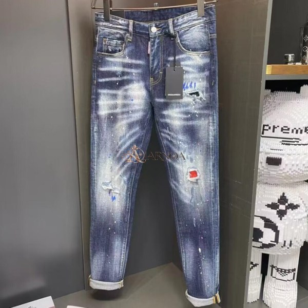 ✨[디스퀘어드]Dsquared2 2024 Mens Casual Denim Jeans - 디스퀘어드2 2024 남성 캐쥬얼 데님 청바지 Dsq0053x.Size(28 - 38).블루