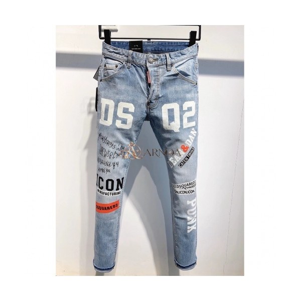 ✨[디스퀘어드]Dsquared2 2021 Mens Casual Denim Jeans - 디스퀘어드2 2021 남성 캐쥬얼 데님 청바지 Dsq0048x.Size(28 - 38).블루