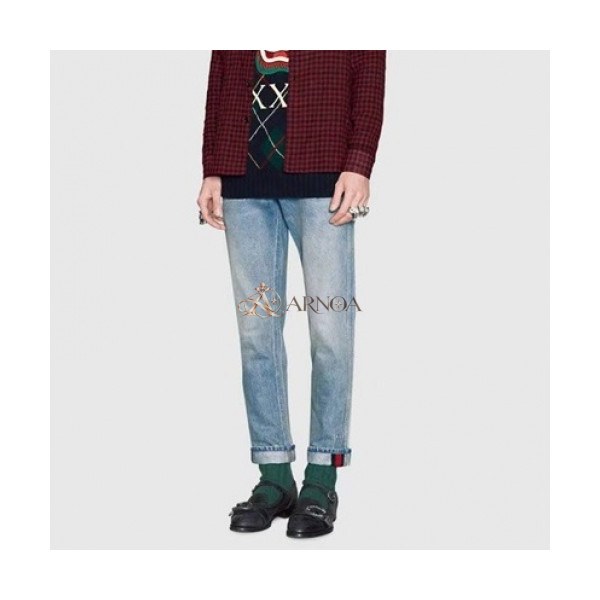 ✨[구찌]Gucci 2021 Mens Casual Classic Denim Jeans - 구찌 2021 남성 캐쥬얼 클래식 청바지 Guc03463x.Size(30 - 38).블루