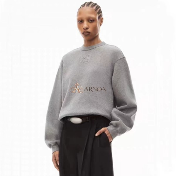 ✨알렉산더왕 여성 베이직 그레이 맨투맨