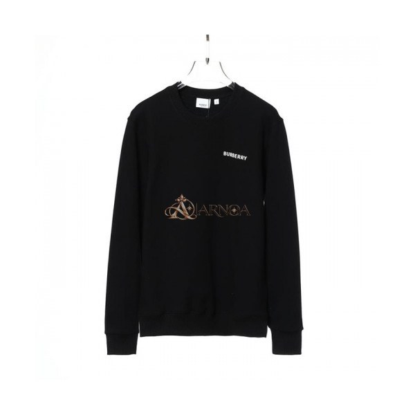 ✨Burberry Mm/Wm Logo Casual Cotton Tshirts Black - 버버리 2021 남/녀 로고 캐쥬얼 코튼 맨투맨 Bur04189x Size(xs - l) 블랙