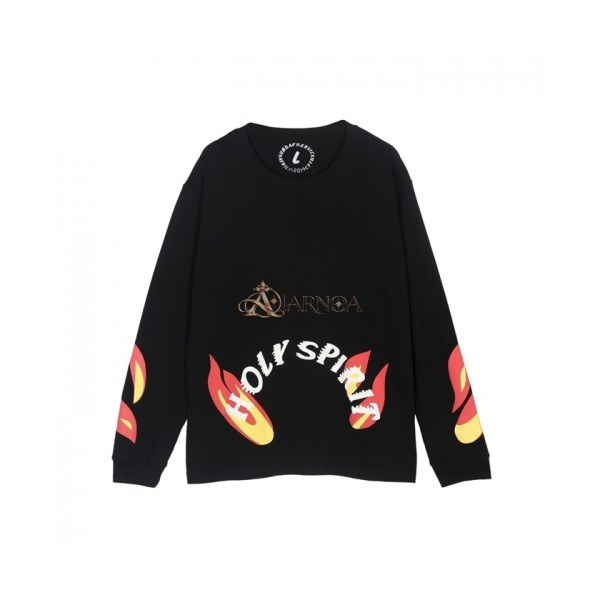 ✨Kanye west 2020 Mm/Wm Logo Oversize Cotton Man-to-man - 카니예 웨스트 2020 남자 로고 오버사이즈 코튼 맨투맨 Kany0057x.Size(s - xl).블랙