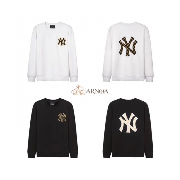 ✨MLB 2019 Mm/Wm Logo Cotton Man-to-man - 엠엘비 2019 남자 로고 코튼 맨투맨 Mlb006x.Size(m - 2xl).2컬러(블랙/화이트)